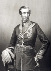 Sir Archdale Wilson (1803-74) gegraveerd door D.J. Pound van een foto, uit 