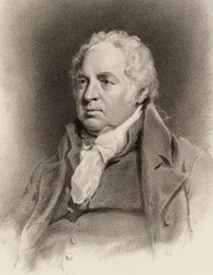 Portret van de violist en componist William Shield
