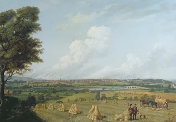 Uitzicht op Preston vanaf Penwortham Hill, c.1821