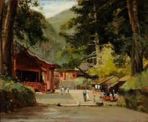 Ingang van het Mausoleum van Jyemiten, Nikko, Japan