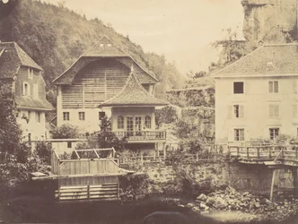 Uitzicht in Zwitserland, 1850s