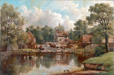 Boerderij in Wood Lane, Handsworth, 1850-1908
