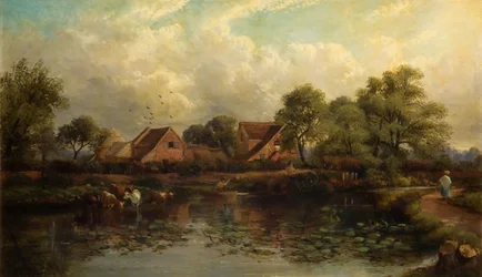 Boerderij in Wood Lane, Handsworth, 1850-1908