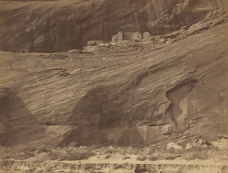 Ruïnes van klifwoningen, Canyon de Chelly, 1889 (foto)