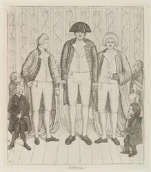 Charles Byrne; James Burnett, Lord Monboddo; William Richardson; John Bell; Baillie Kyd door John Kay