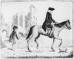 Francis Garden, Lord Gardenstone met zijn hond Smash en een Hoogland jongen, 1784