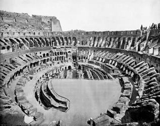 Interieur van het Colosseum, Rome, 1893