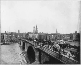 London Bridge, Londen, eind 19e eeuw