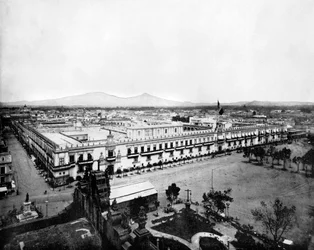 Panorama van de Stad Mexico, 1893