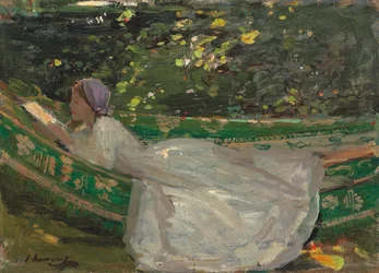 De groene hangmat, ca. 1905 (olieverf op karton)