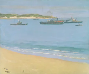 De haven van St. Jean de Luz - Vroege ochtend, 1917