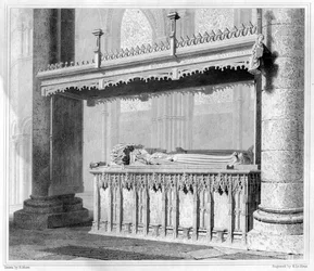 Graf van Hendrik IV en zijn Koningin Johanna van Navarra in de Kathedraal van Canterbury, 1825