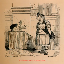 Archimedes neemt een warm bad, 1852