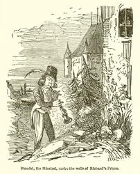 Blondel, de Minstreel, Onder de Muren van Richard