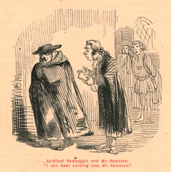 Kardinaal Campeggio en Mr. Sampson. Ik kan nu niets horen, Mr. Sampson., 1897