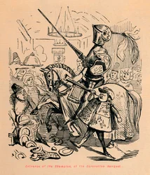 Intocht van de kampioen bij het kroningsbanket, circa 1860, circa 1860