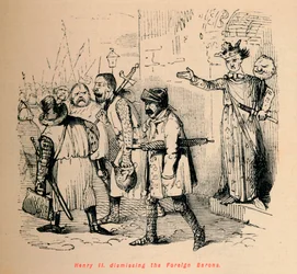 Hendrik II ontslaat de buitenlandse baronnen, c1860, c1860