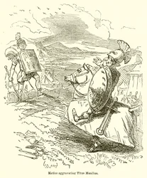 Metius die Titus Manlius irriteert
