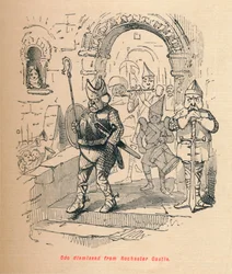 Odo ontslagen uit Rochester Castle, ca. 1860