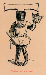 Een kroon oprapen, ca. 1860