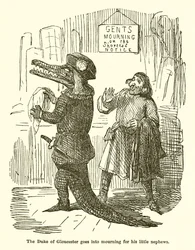 De hertog van Gloucester rouwt om zijn kleine neefjes