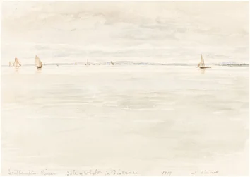 Zeilboten op de Southampton-rivier