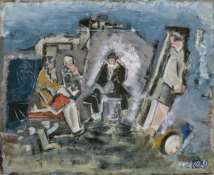 Personages in de wachtkamer