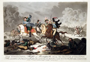 De vlucht van Bonaparte van de Slag bij Krasnoi 1812
