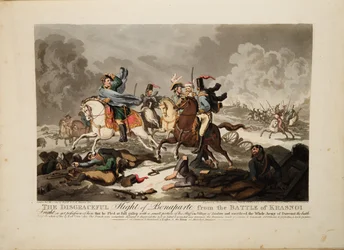 De vlucht van Bonaparte van de Slag bij Krasnoi, 1814