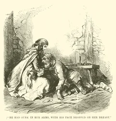 Illustratie voor Een verhaal over twee steden door Charles Dickens