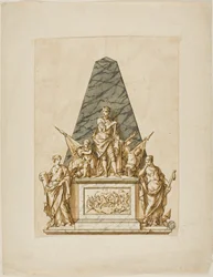 Onuitgevoerd Ontwerp voor het Monument voor de Eerste Hertog van Marlborough