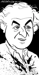 Ralph Steadman, karikatuur door John Minnion