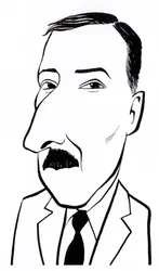 Stefan Zweig, karikatuur