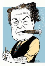 Villa-Lobos, Heitor met sigaar