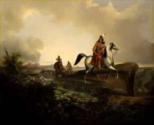 Zwarte Mes, een Apache Krijger, 1846