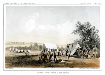 Raad met het paard van de witte man, 1856