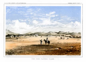 Fort Owen, Flathead-dorp, Verenigde Staten, 1856