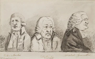 Batson, een bankier, Tulley, bankier, Mr Wood, raadslid, 69 Lombard Street, Cornhill, 1790