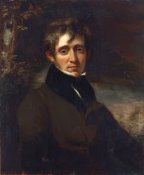 Portret van de dichter Thomas Moore