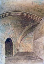 De crypte van St. Michael, Aldgate, Londen