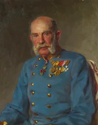 Keizer Frans Jozef I in het dienstuniform van een Oostenrijkse veldmaarschalk