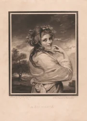 Emma Hart als bacchante
