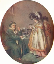 De Goedgelovige Dame en Astrologer, 1786