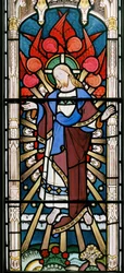 Christus en serafijnen, uit De wijze en dwaze maagden