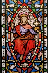 Great Milton, St Mary, Christus in Majesteit, c.1859