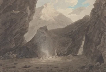 In de buurt van Chiavenna in Graubünden