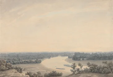 De Theems vanaf Richmond Hill, kijkend naar het zuidwesten