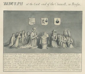 Messingplaat in Biddulph Kerk - William Bowyer van Knipersley