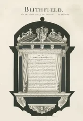 Tablet in Blithfield Kerk - Sir Hervey Bagot, Bart.