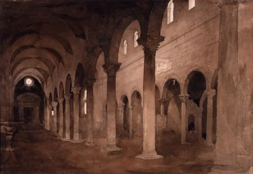 Interieur van San Frediano, Lucca